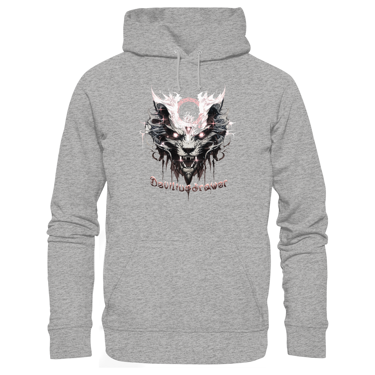 Deviliusdrawer Demonic Glow Cat - Organic Basic Hoodie