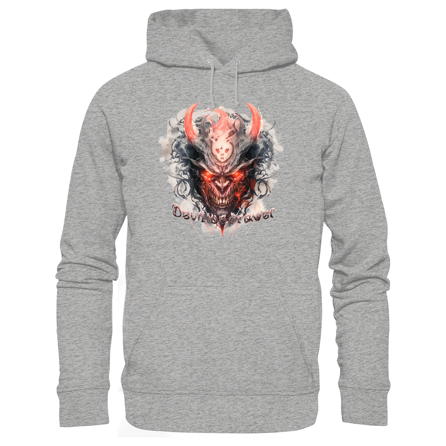 Deviliusdrawer Red Horn Devil - Organic Basic Hoodie