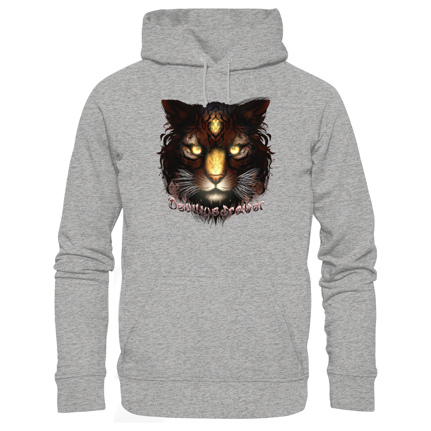 Deviliusdrawer Gold Tigercat - Organic Basic Hoodie