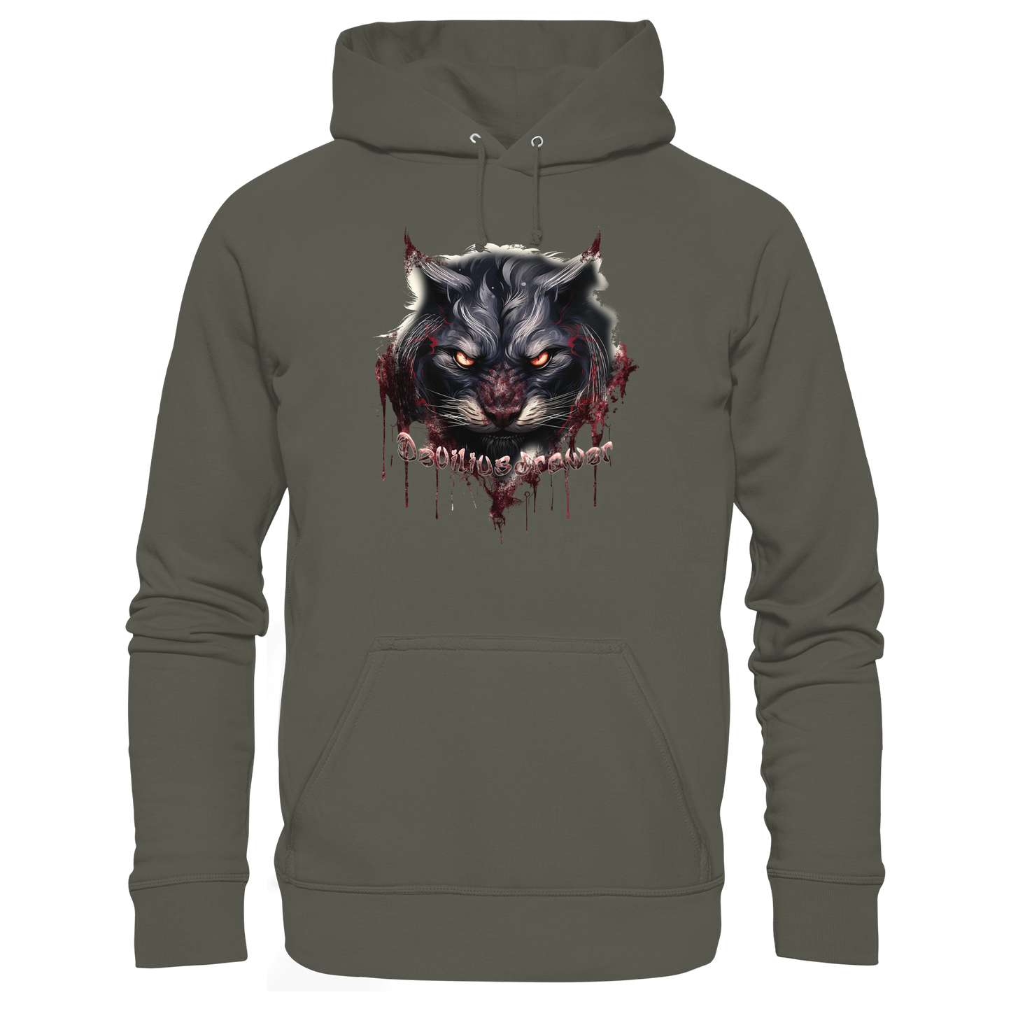 Deviliusdrawer Badass Cat - Organic Basic Hoodie