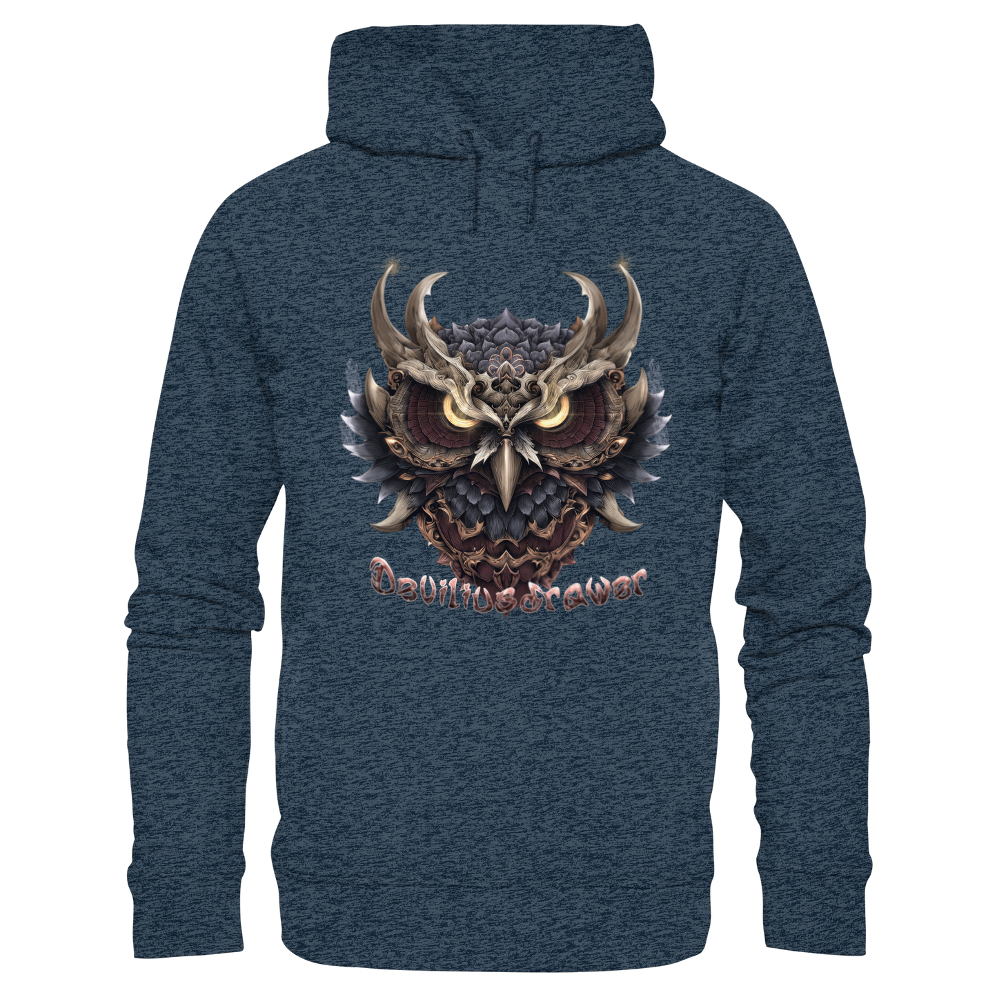 Deviliusdrawer Golden Owl - Organic Fashion Hoodie