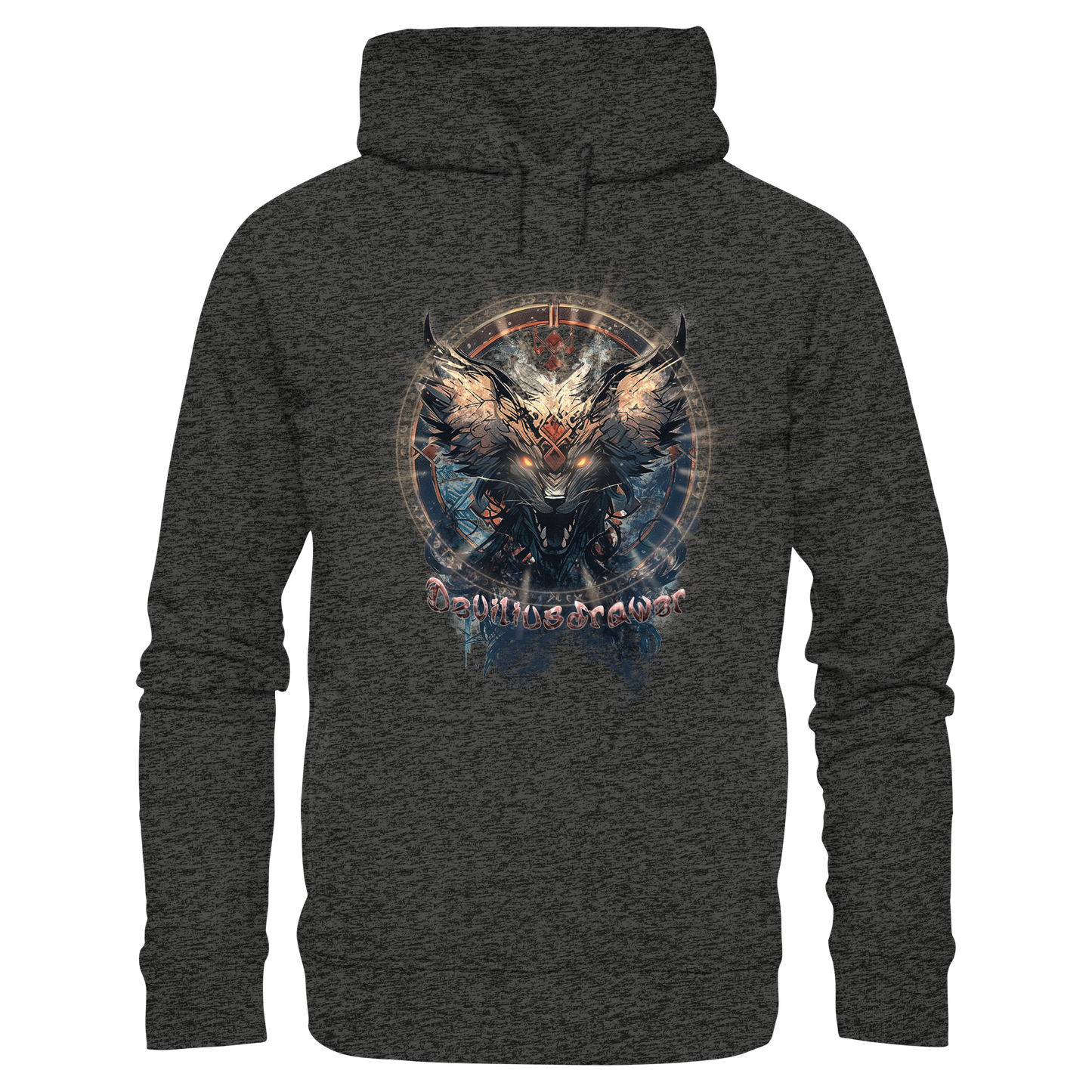 Deviliusdrawer Dark Magic Wolf - Organic Fashion Hoodie