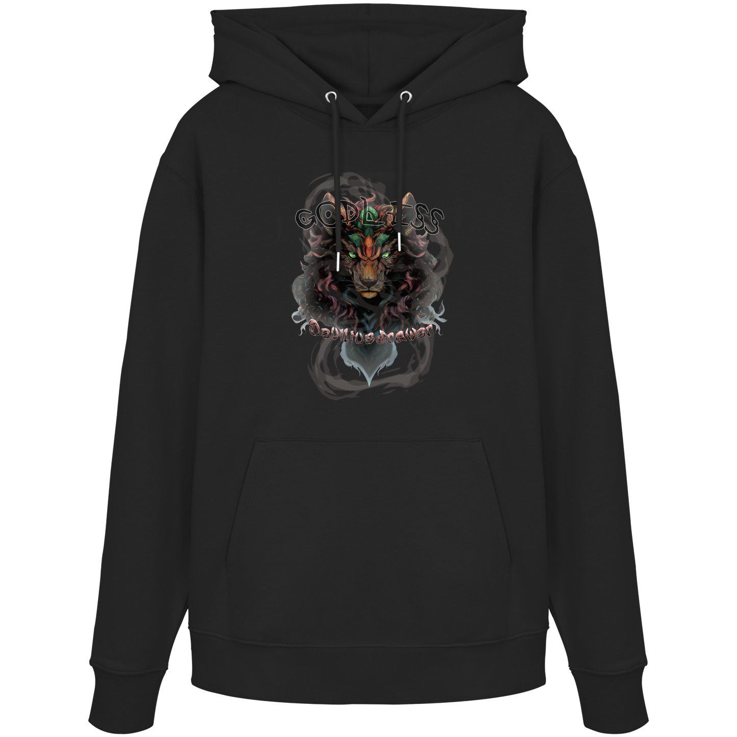 Deviliusdrawer Godless Wolf - Organic Hoodie