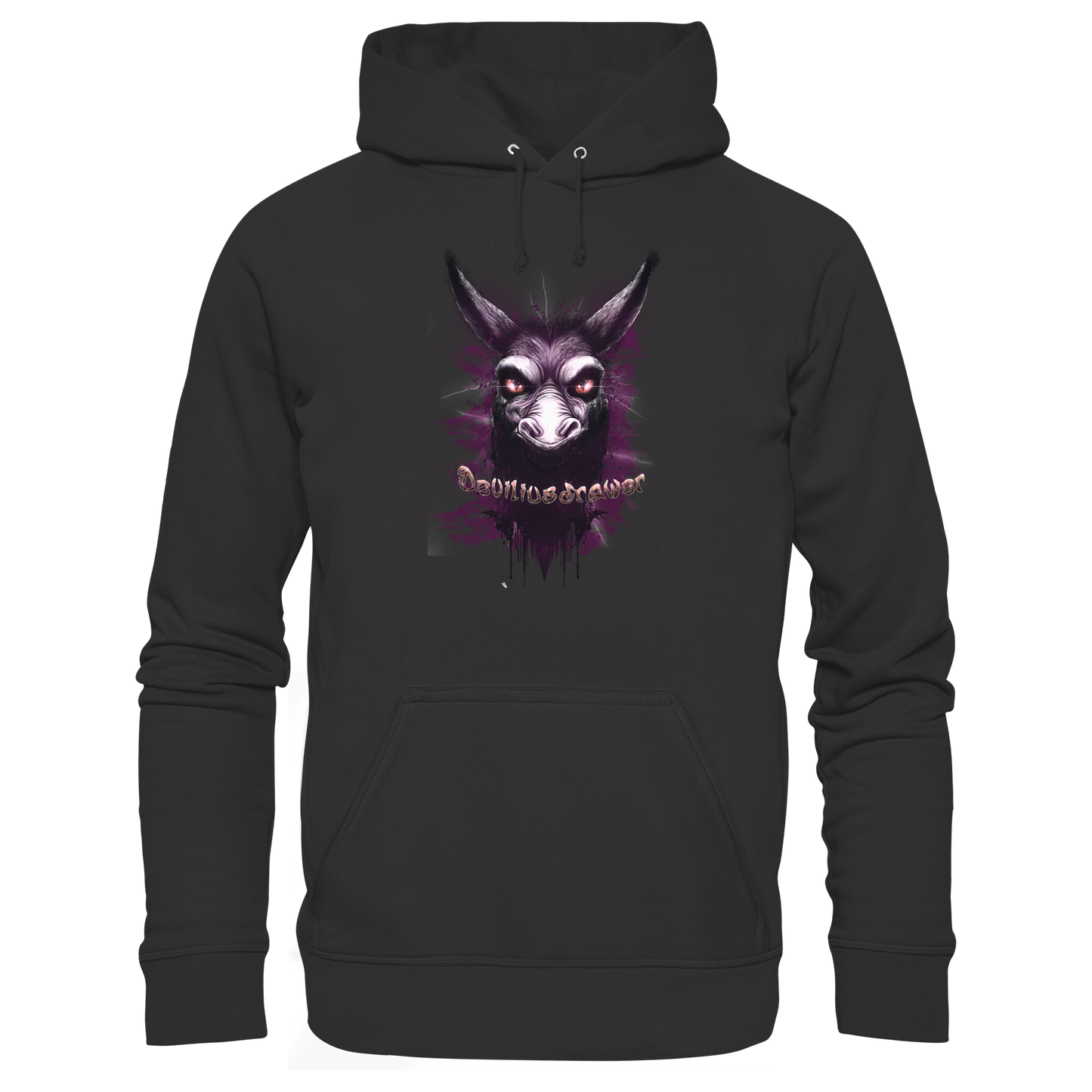 Deviliusdrawer Purple Donkey - Organic Hoodie