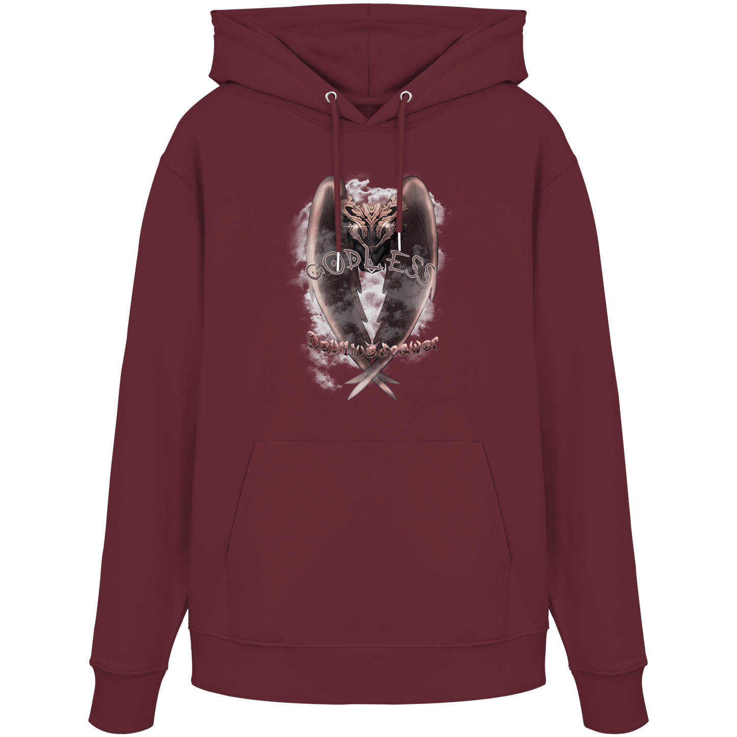 Deviliusdrawer Godless Owl - Organic Hoodie