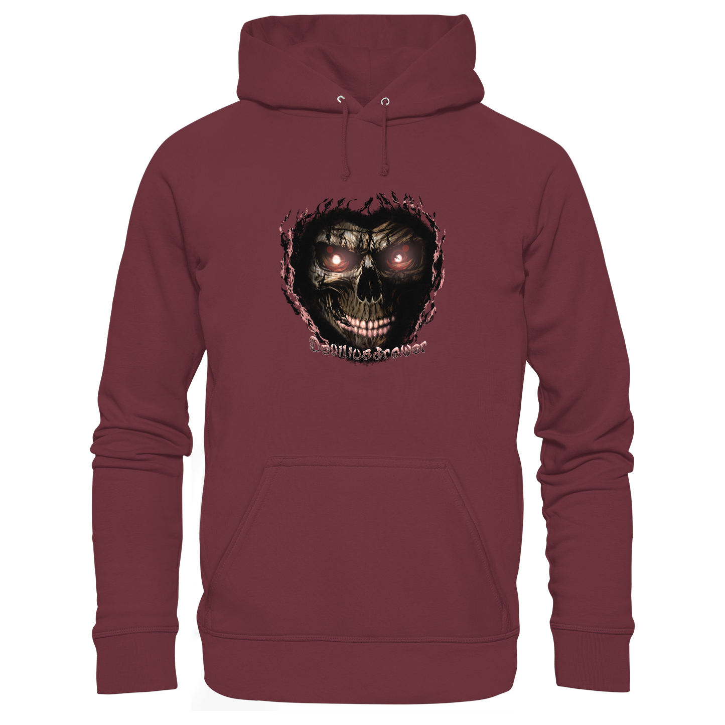 Deviliusdrawer Glow Skeleton - Organic Hoodie