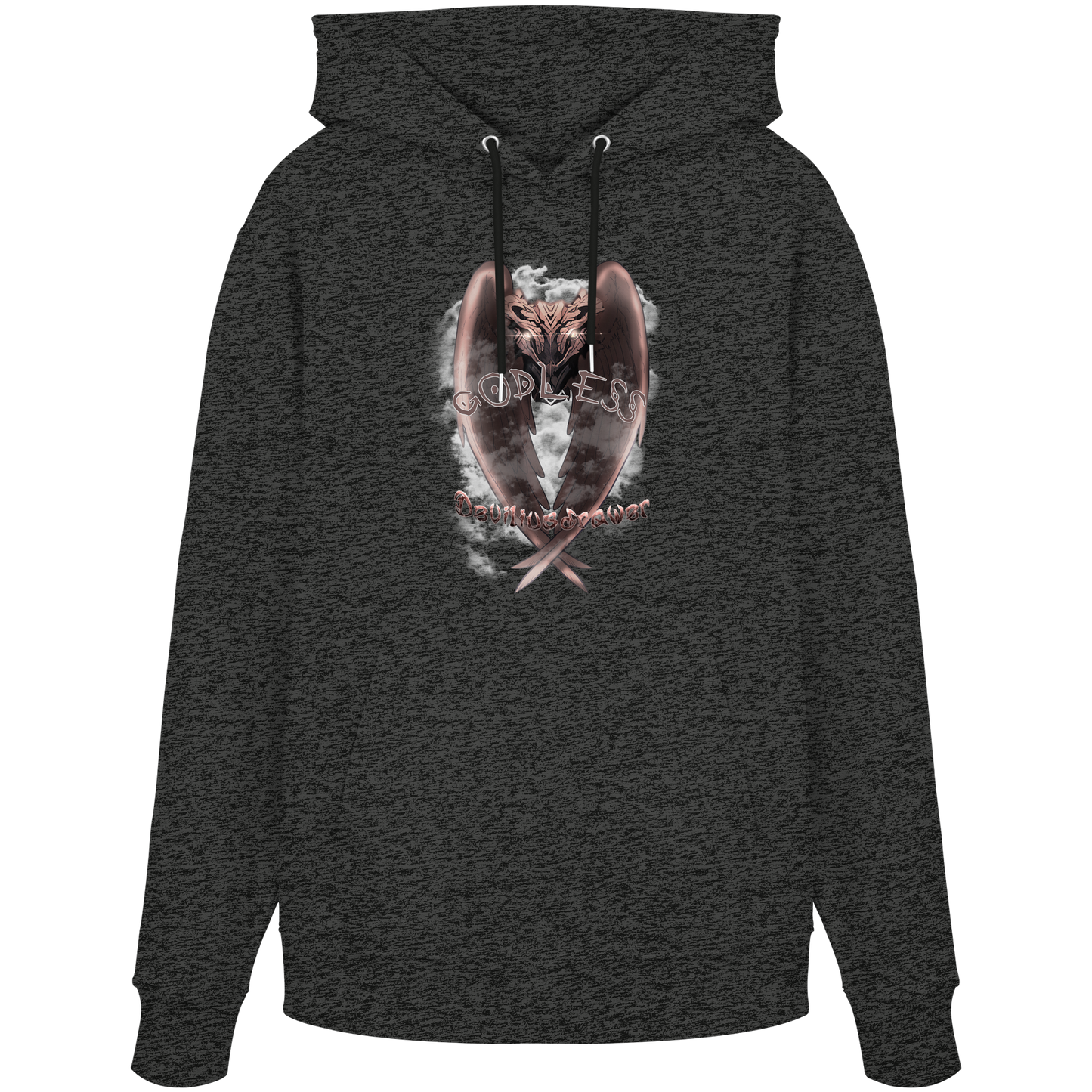 Deviliusdrawer Godless Owl - Organic Hoodie