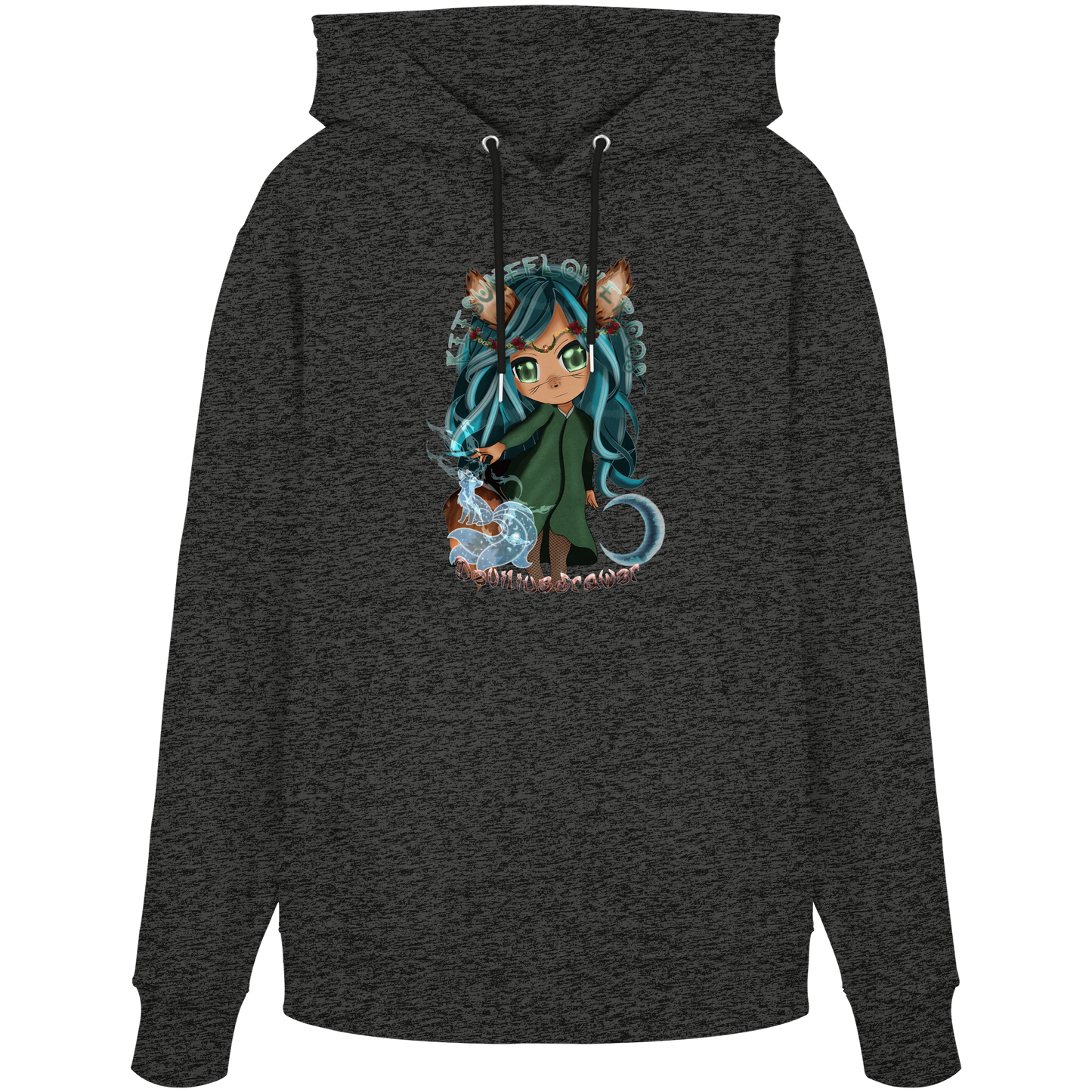 Deviliusdrawer Kitsuneflower - Organic Hoodie