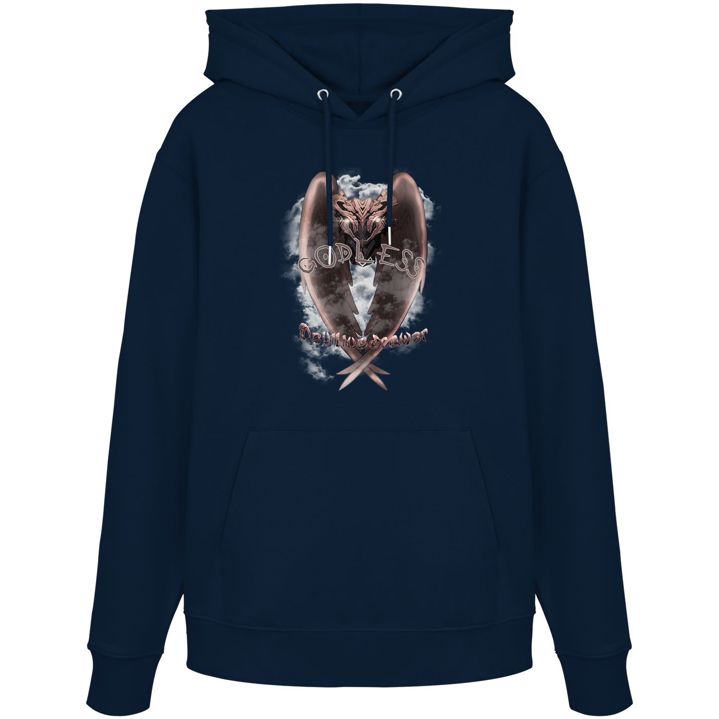 Deviliusdrawer Godless Owl - Organic Hoodie