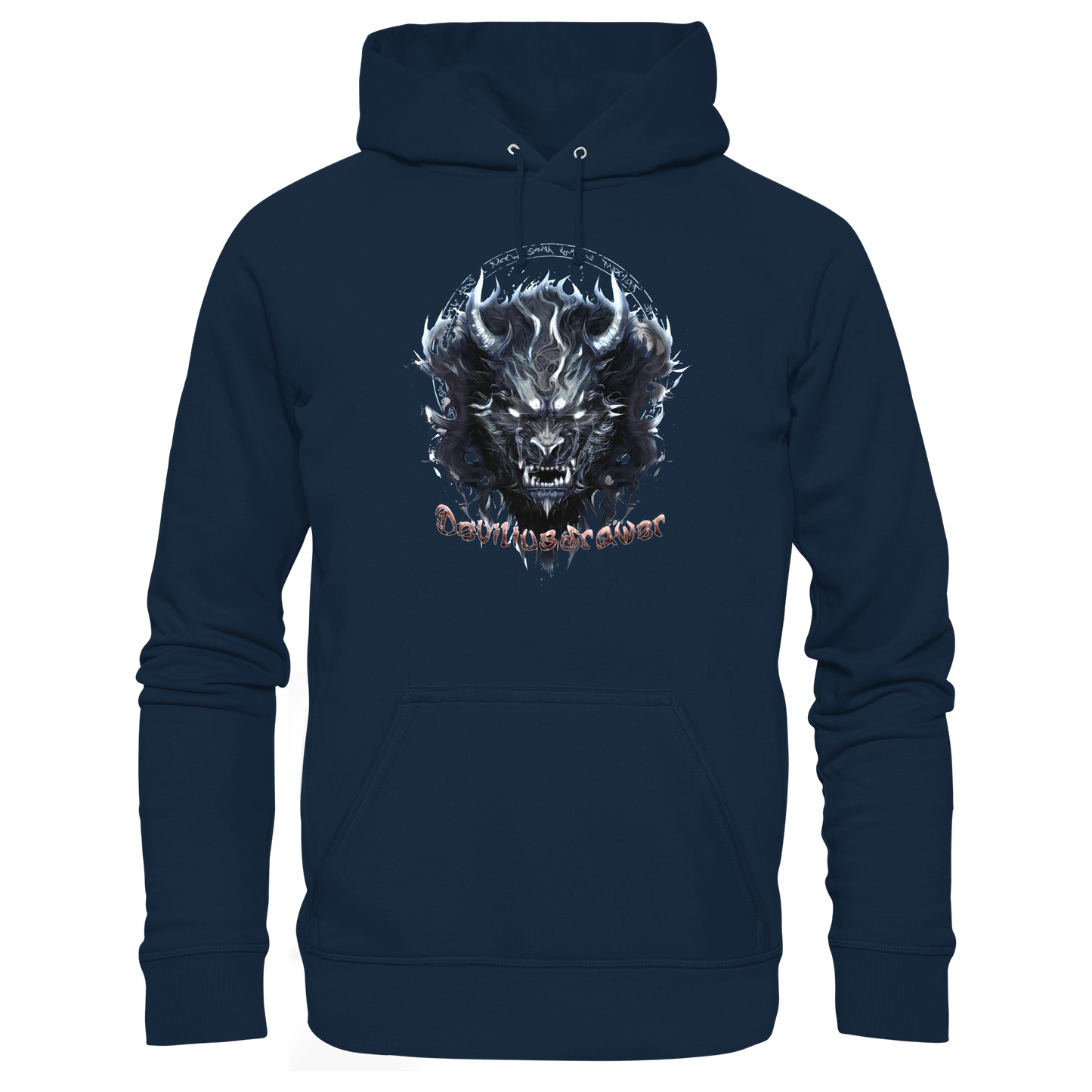 Deviliusdrawer Dark Wolf Mask - Organic Hoodie