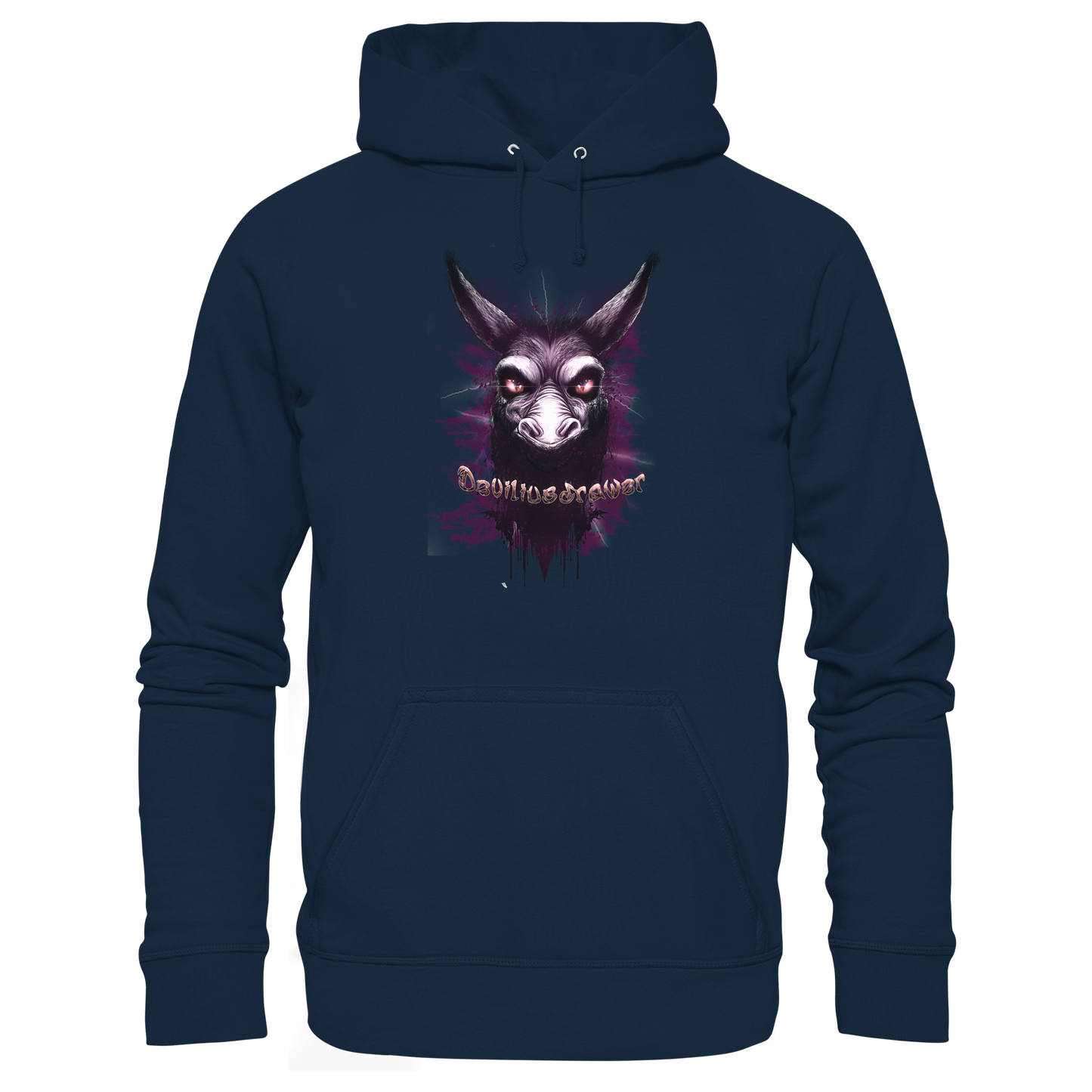 Deviliusdrawer Purple Donkey - Organic Hoodie