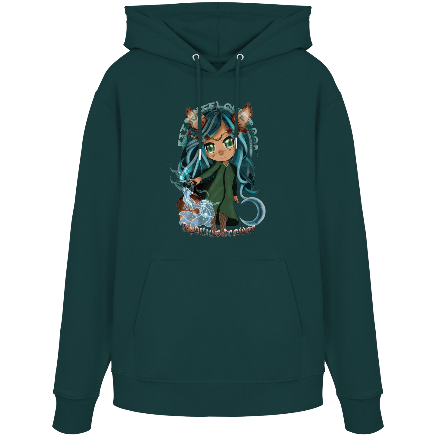 Deviliusdrawer Kitsuneflower - Organic Hoodie