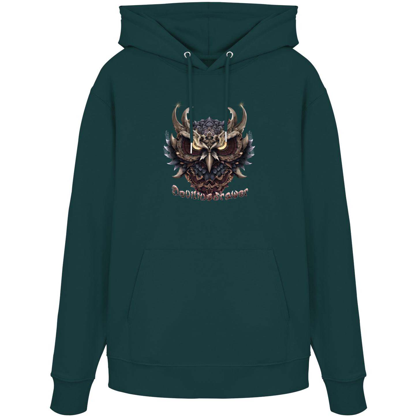 Deviliusdrawer Golden Owl - Organic Hoodie