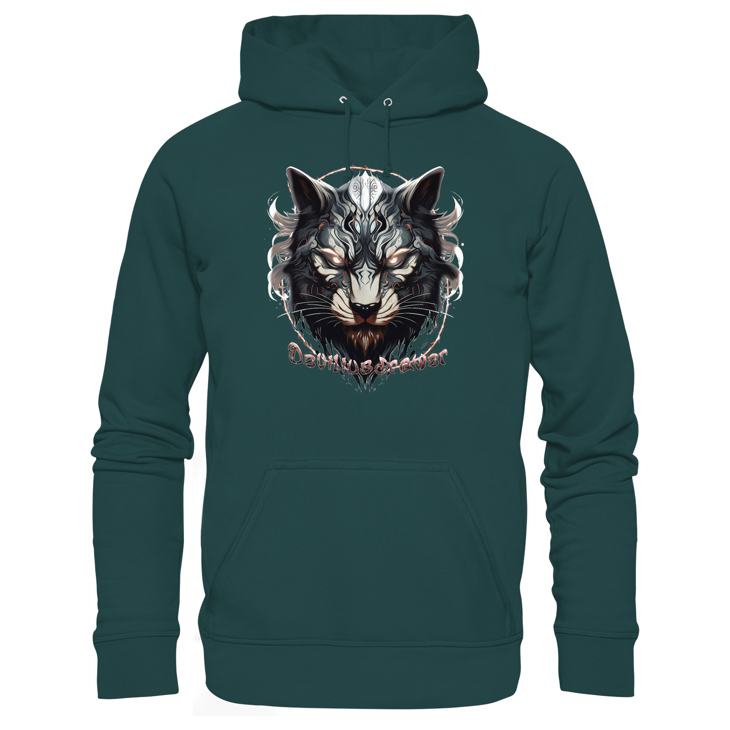 Deviliusdrawer Wolfcat - Organic Hoodie