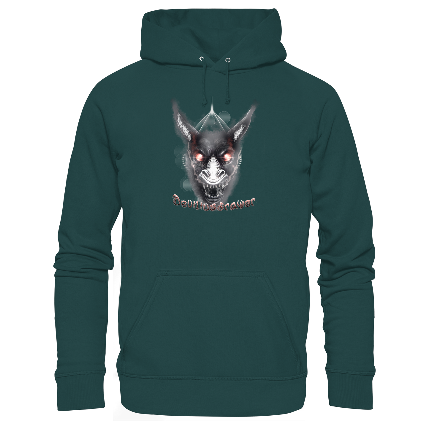 Deviliusdrawer Evil Donkey - Organic Hoodie