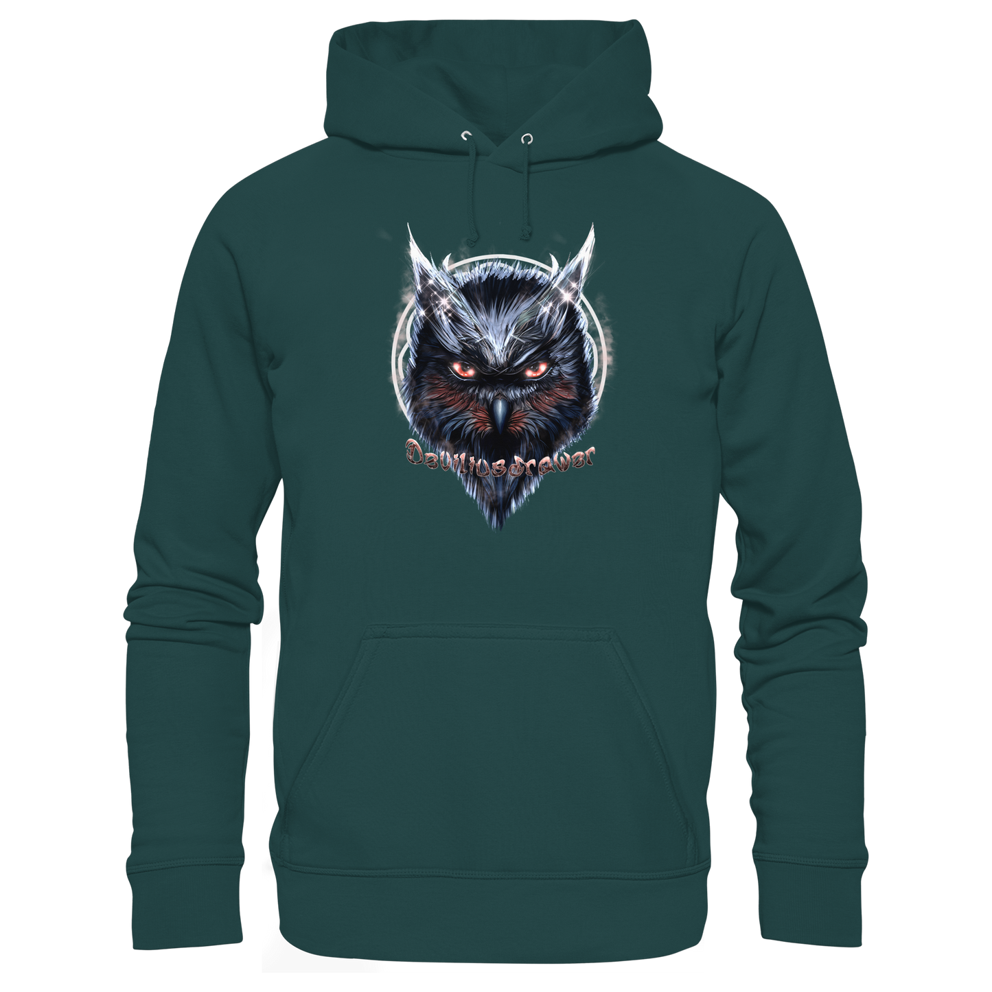 Deviliusdrawer Fire Owl - Organic Hoodie