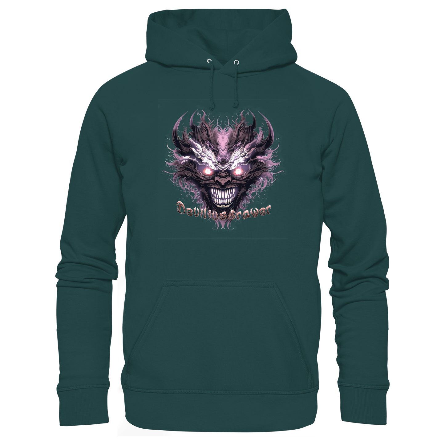 Deviliusdrawer Crazy Mask - Organic Hoodie