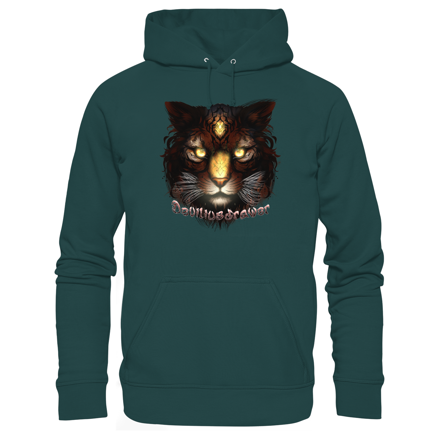 Deviliusdrawer Gold Tigercat - Organic Hoodie
