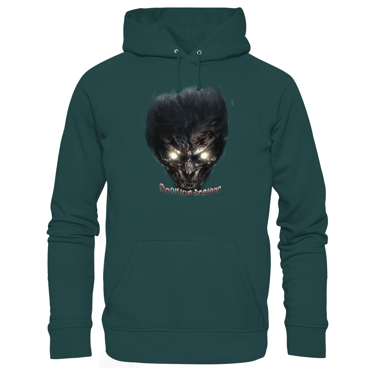Deviliusdrawer Dark Zombie - Organic Hoodie