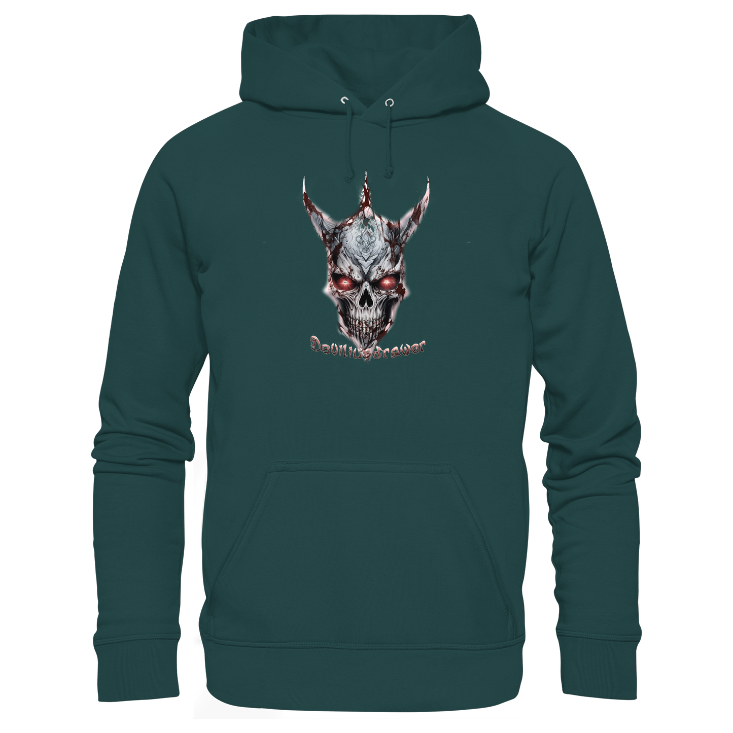 Deviliusdrawer Bloody Skeleton - Organic Hoodie