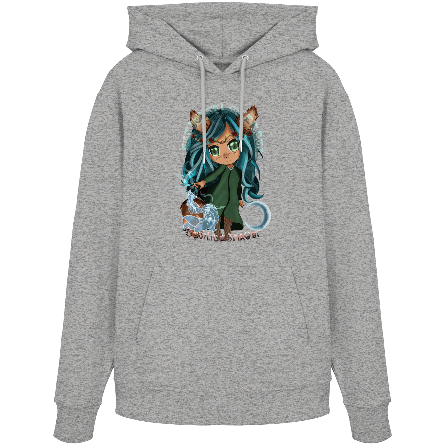 Deviliusdrawer Kitsuneflower - Organic Hoodie