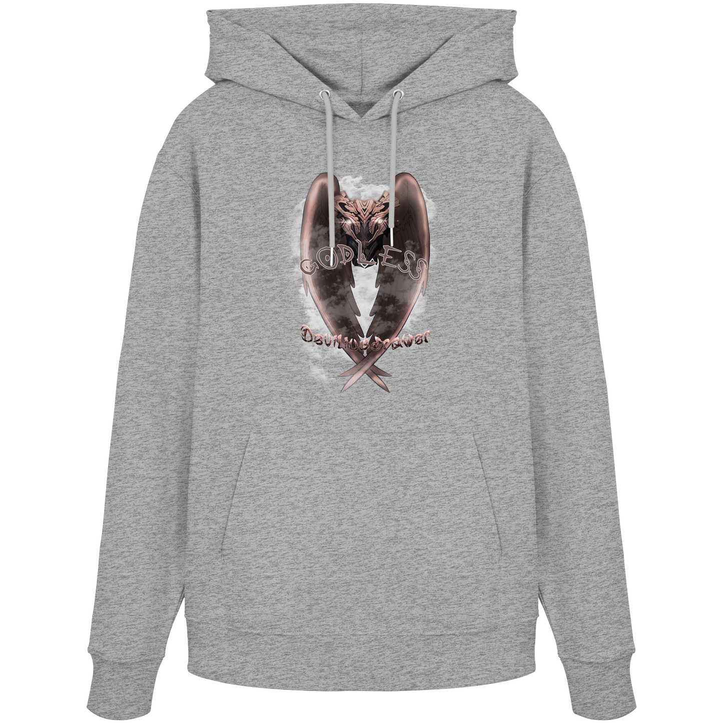 Deviliusdrawer Godless Owl - Organic Hoodie