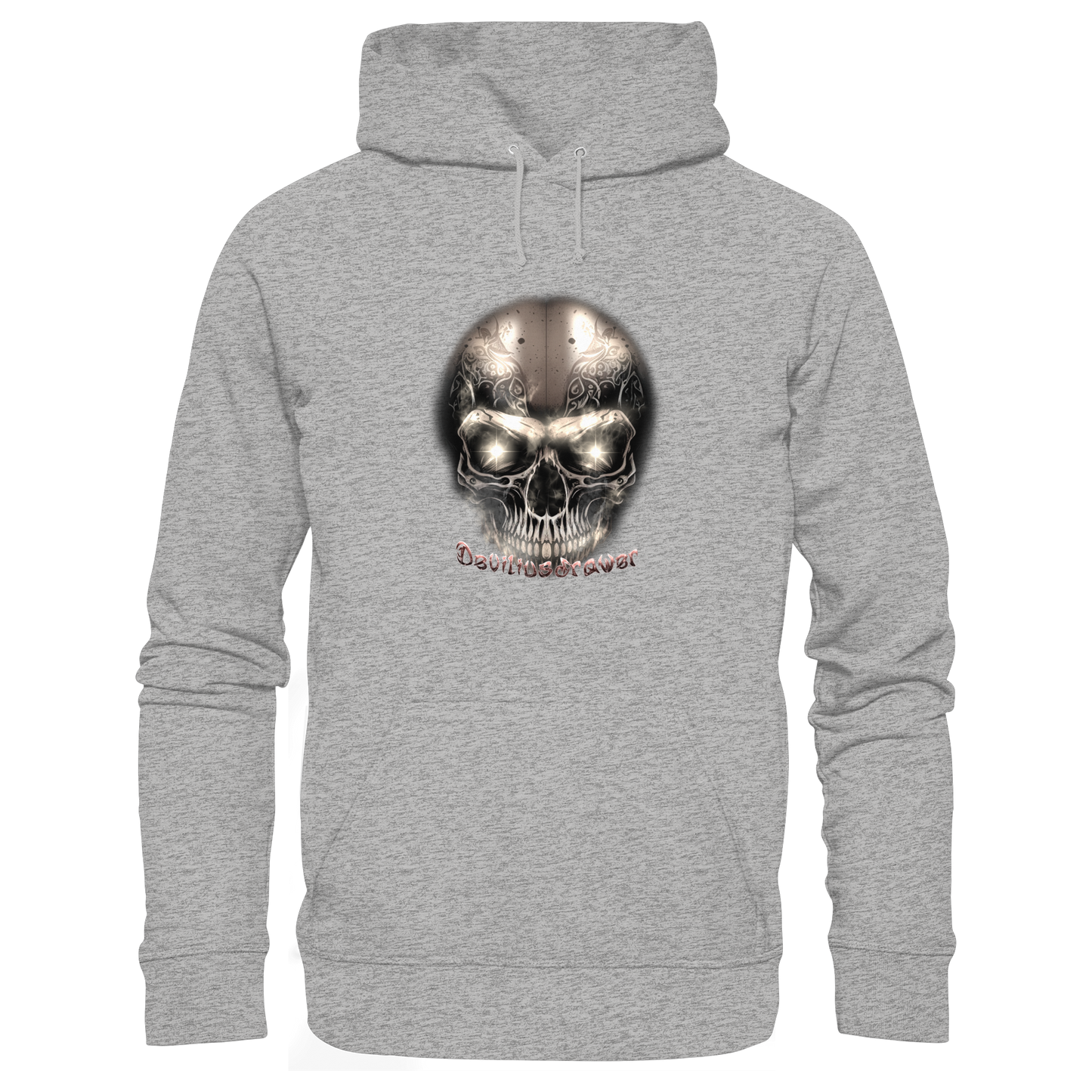 Deviliusdrawer Fire Skeleton Iron - Organic Hoodie