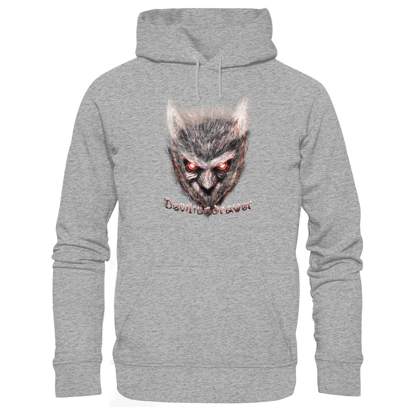 Deviliusdrawer Red Eyed Owl - Organic Hoodie