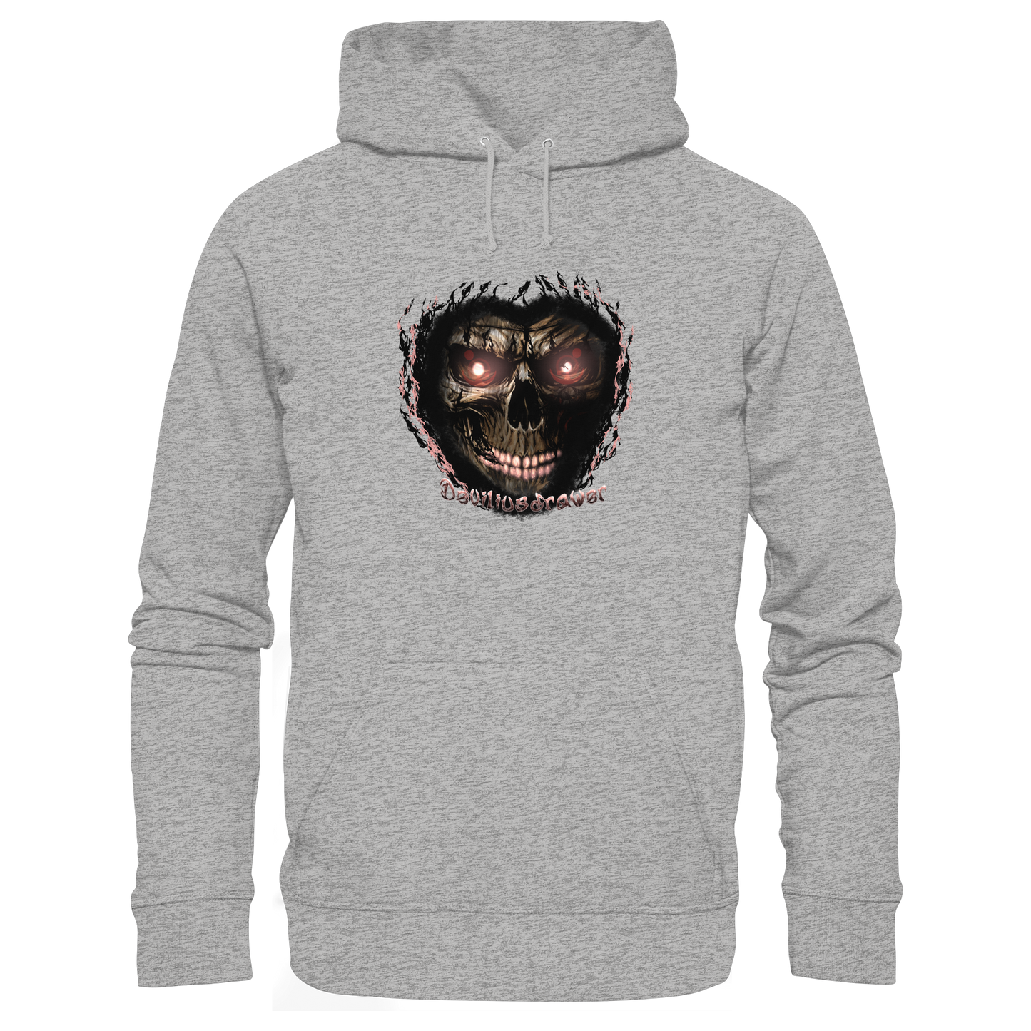Deviliusdrawer Glow Skeleton - Organic Hoodie