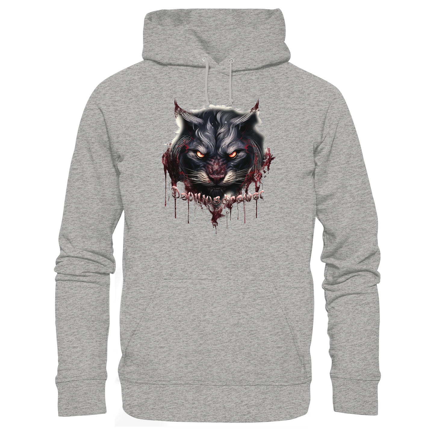Deviliusdrawer Badass Cat - Organic Hoodie