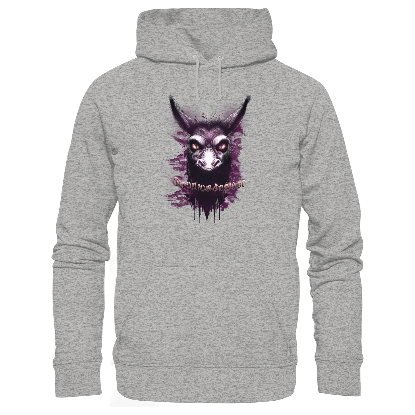 Deviliusdrawer Purple Donkey - Organic Hoodie
