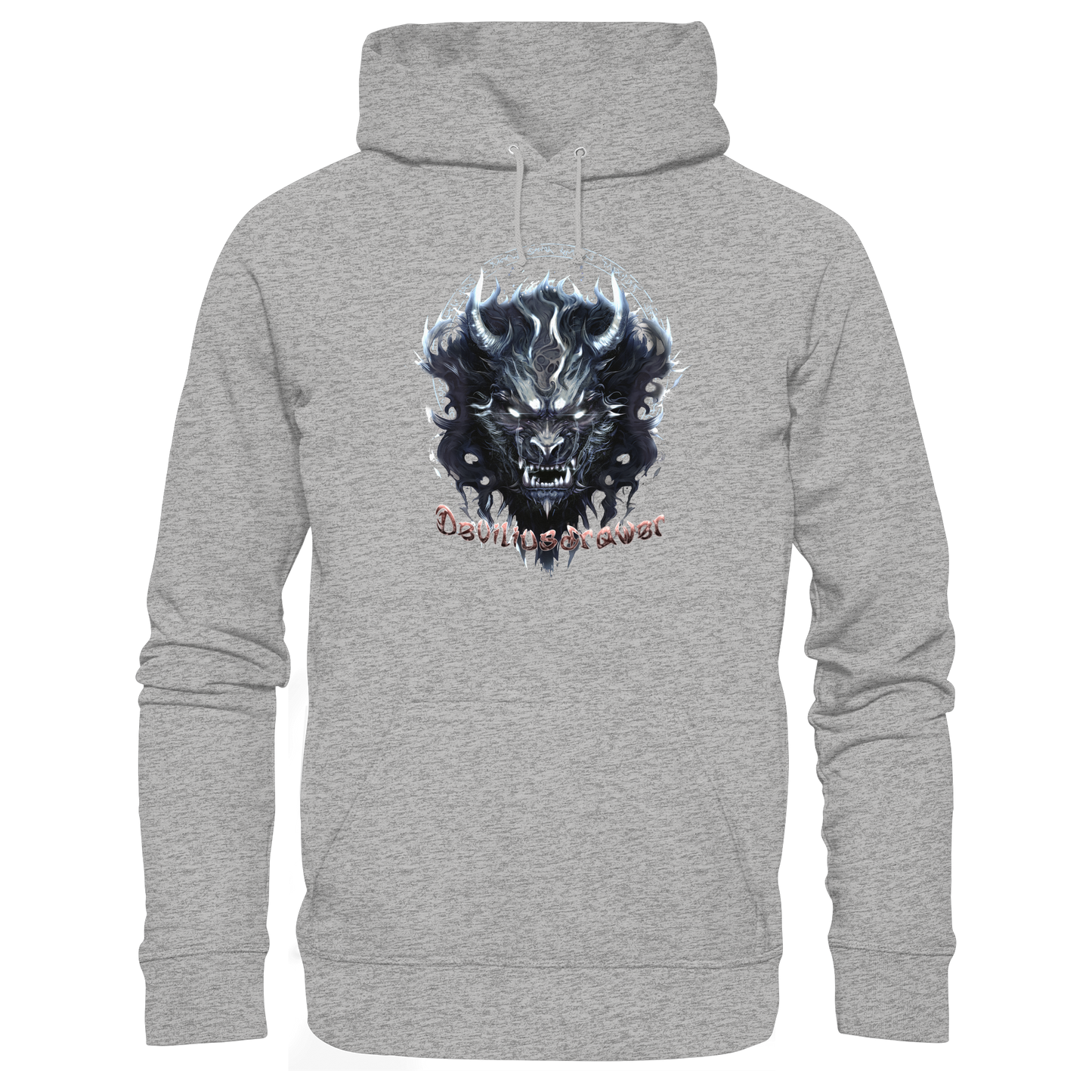 Deviliusdrawer Dark Wolf Mask - Organic Hoodie