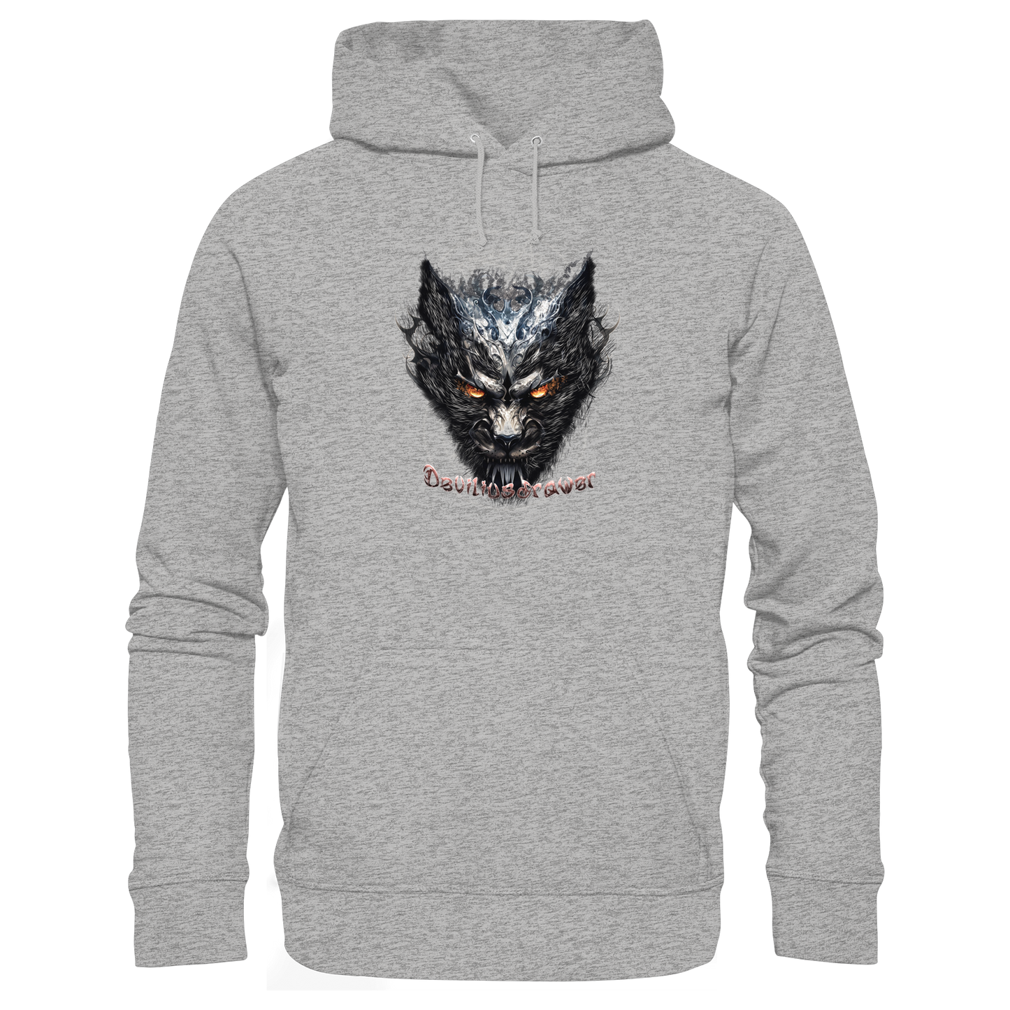 Deviliusdrawer Iron Cat - Organic Hoodie
