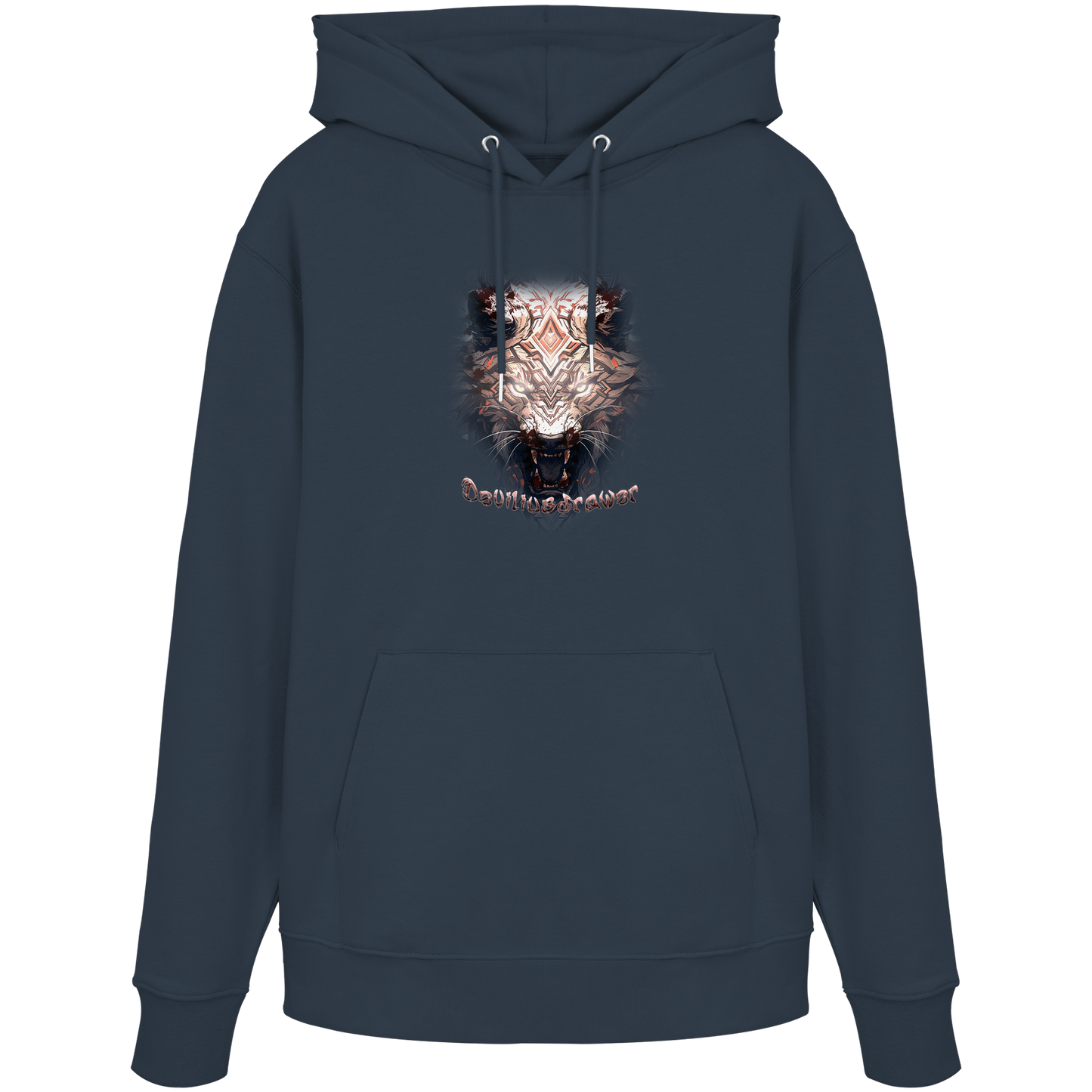 Deviliusdrawer Gold Metal Tiger - Organic Hoodie