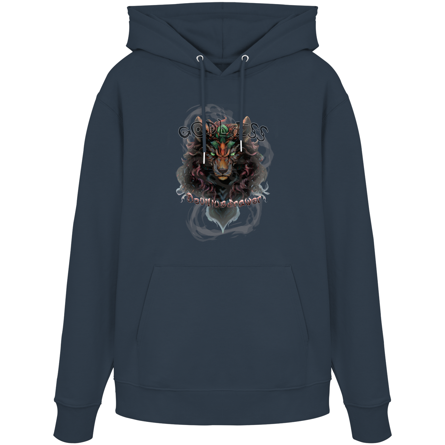Deviliusdrawer Godless Wolf - Organic Hoodie