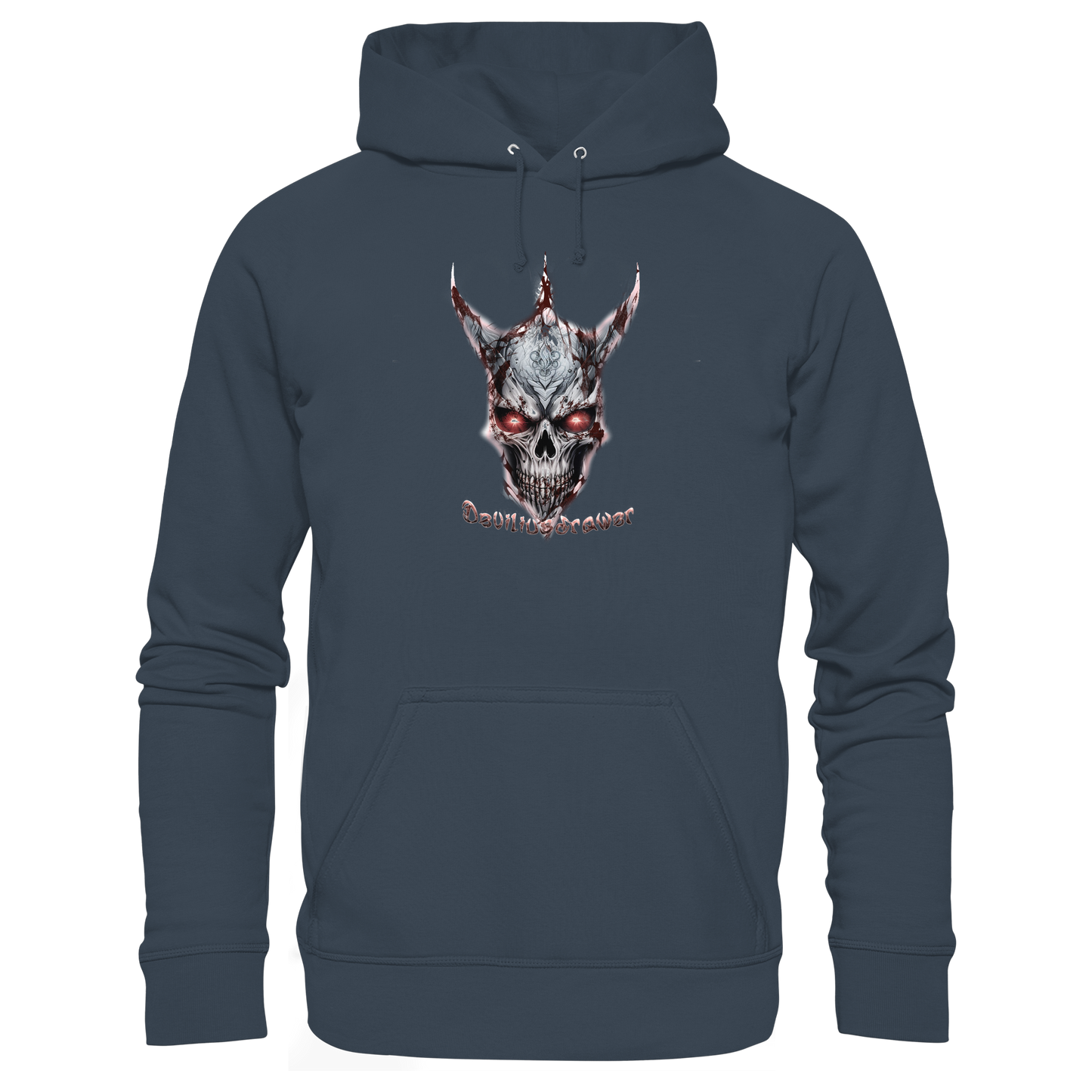 Deviliusdrawer Bloody Skeleton - Organic Hoodie