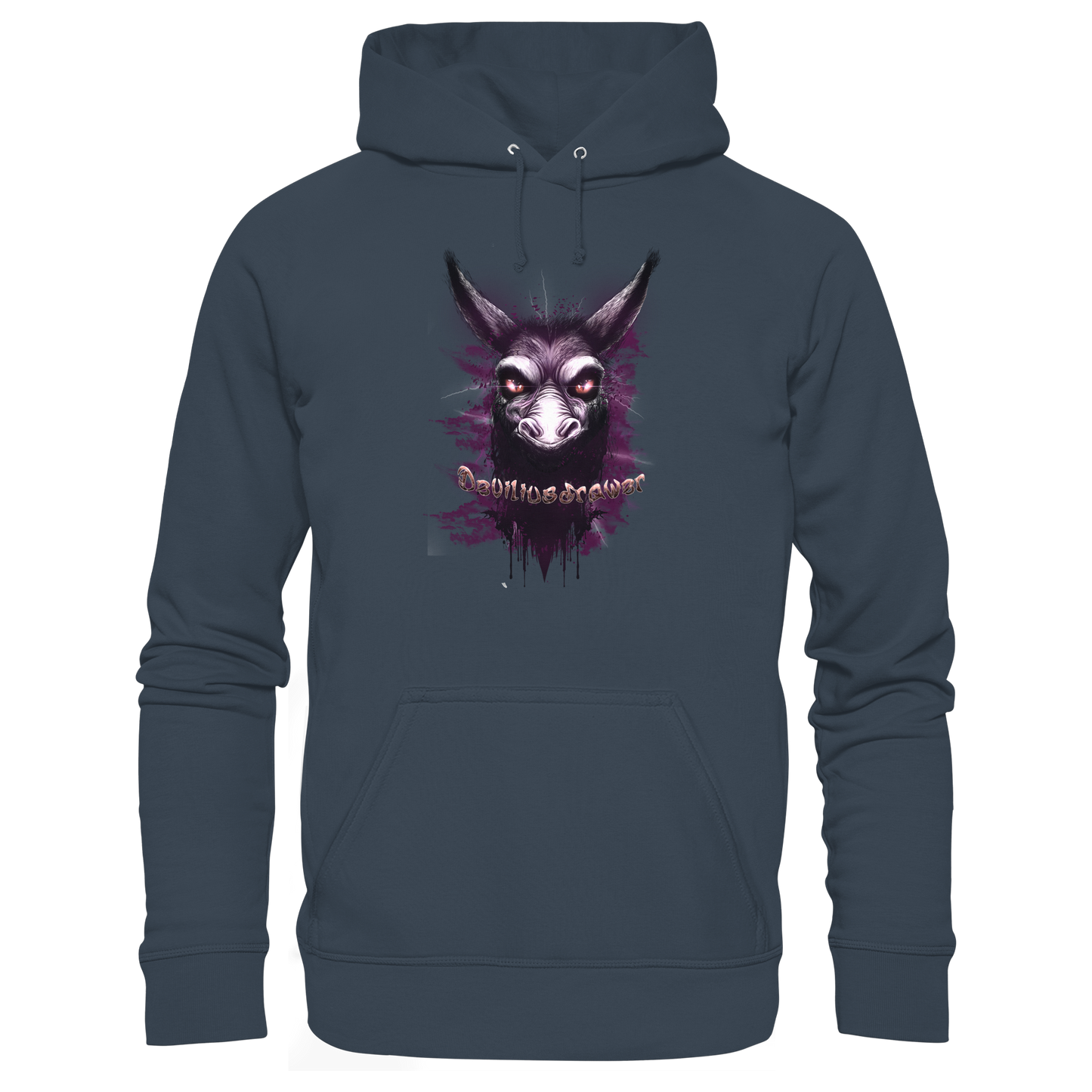 Deviliusdrawer Purple Donkey - Organic Hoodie