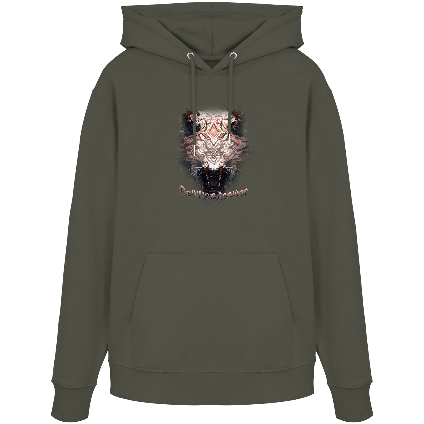 Deviliusdrawer Gold Metal Tiger - Organic Hoodie