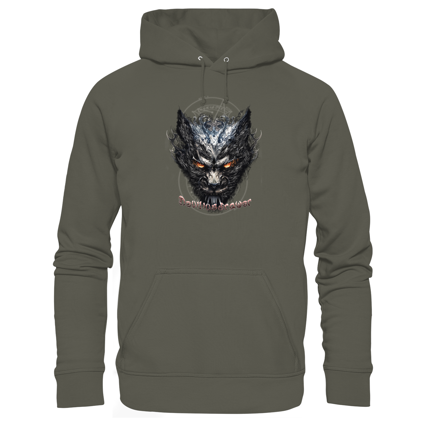Deviliusdrawer Iron Cat - Organic Hoodie