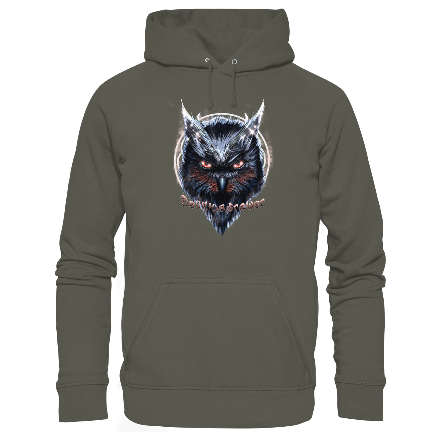 Deviliusdrawer Fire Owl - Organic Hoodie