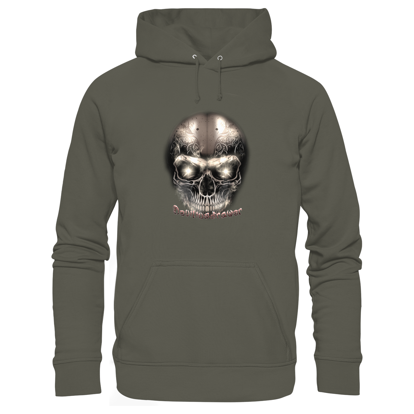 Deviliusdrawer Fire Skeleton Iron - Organic Hoodie