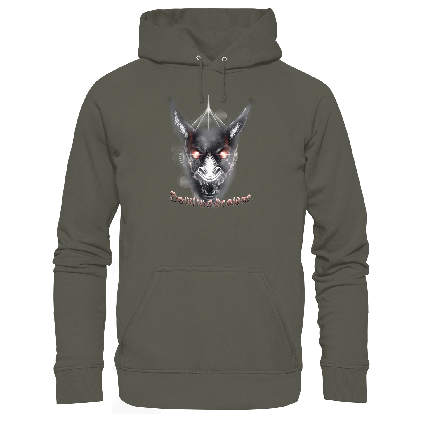 Deviliusdrawer Evil Donkey - Organic Hoodie