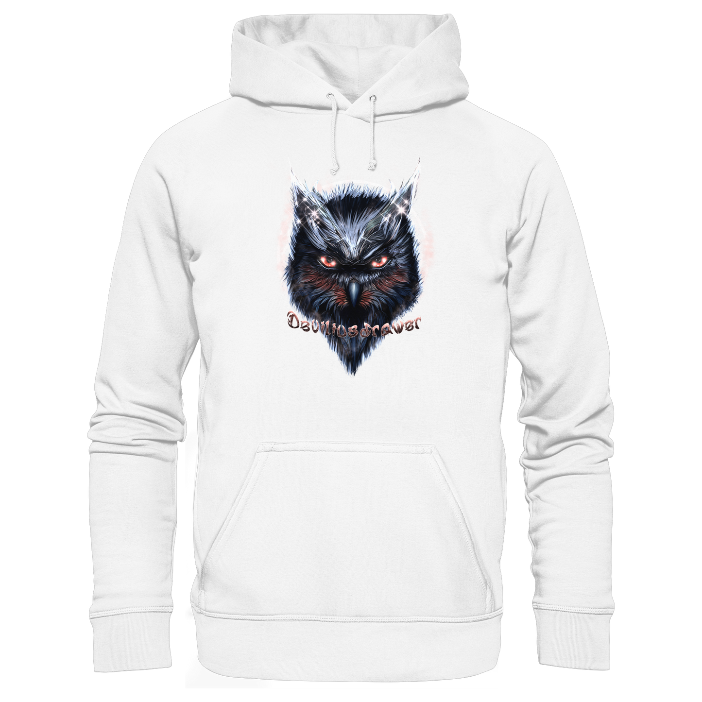 Deviliusdrawer Fire Owl - Organic Hoodie