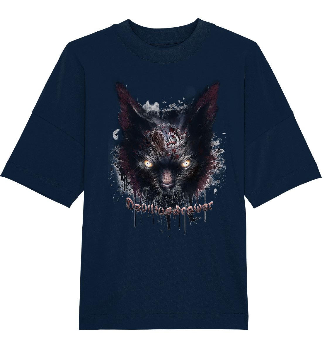 Deviliusdrawer Zombie Cat - Organic Oversize Shirt
