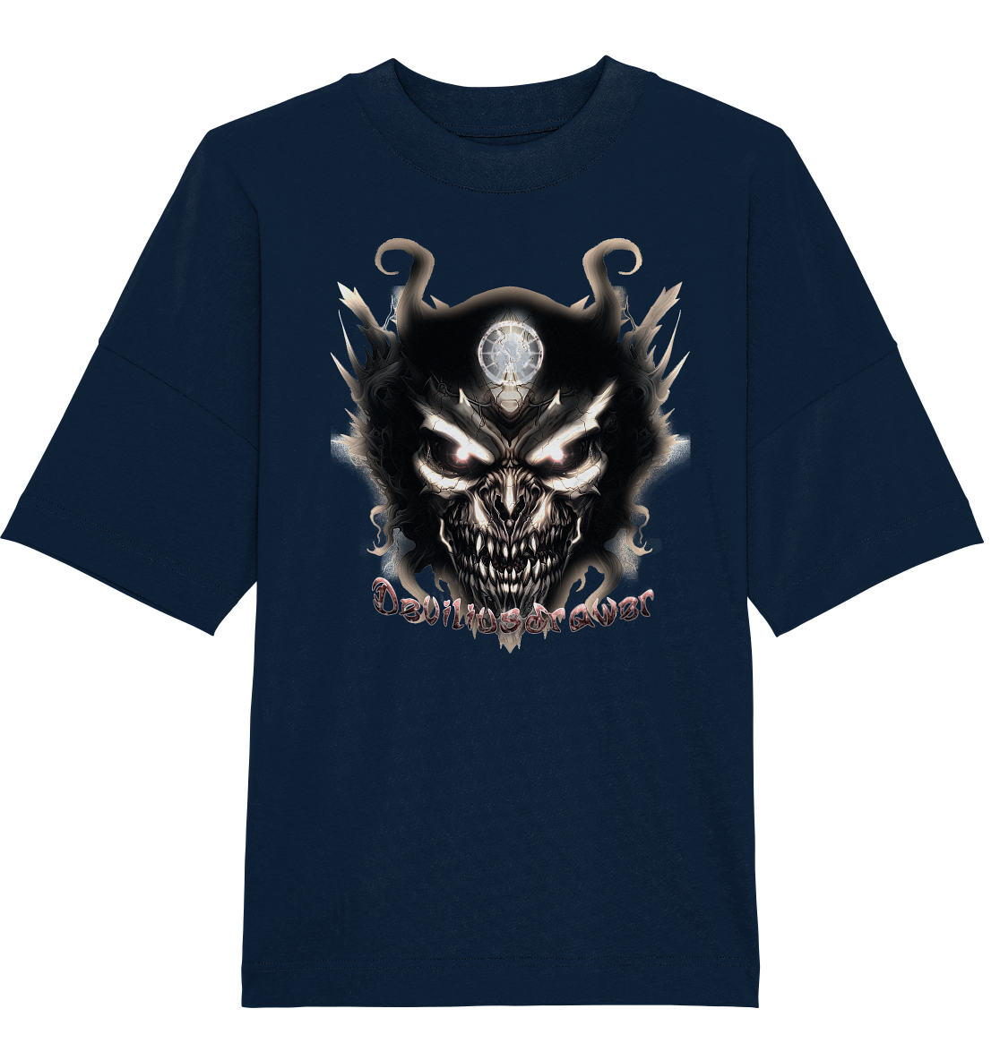 Deviliusdrawer Dark Devil - Organic Oversize Shirt