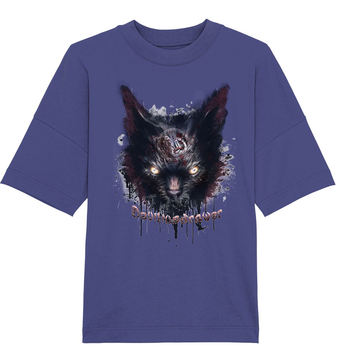 Deviliusdrawer Zombie Cat - Organic Oversize Shirt