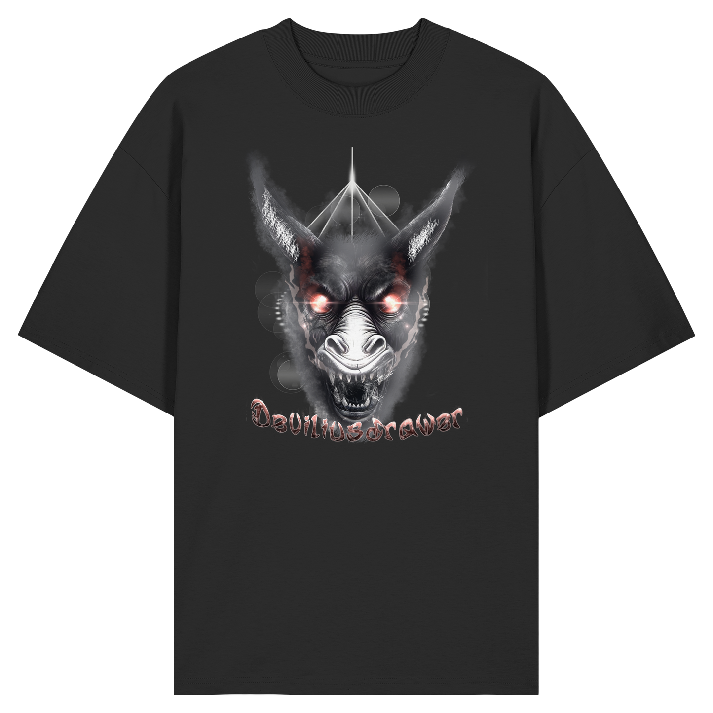 Deviliusdrawer Evil Donkey - Organic Oversize Shirt