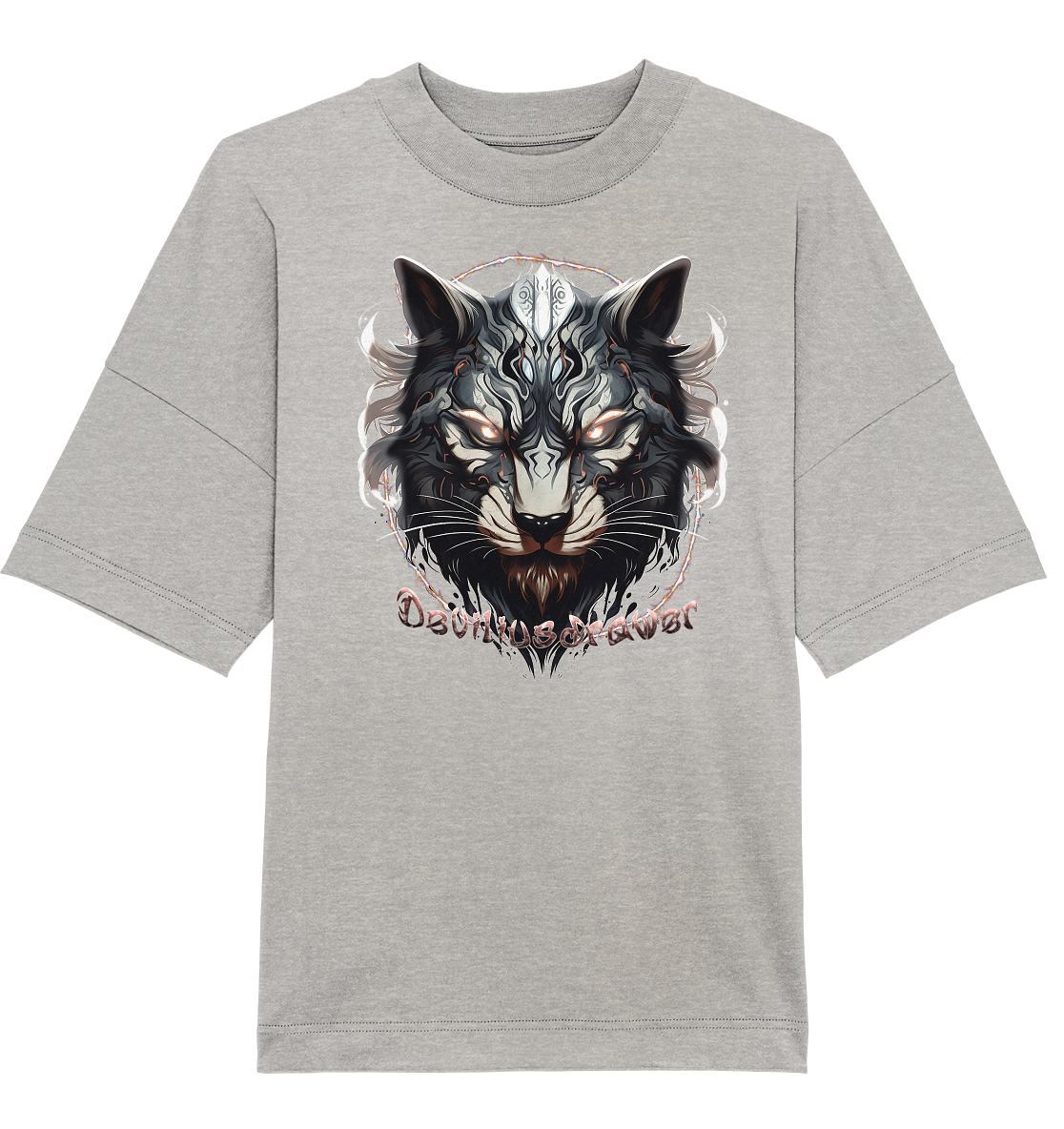 Deviliusdrawer Wolfcat - Organic Oversize Shirt