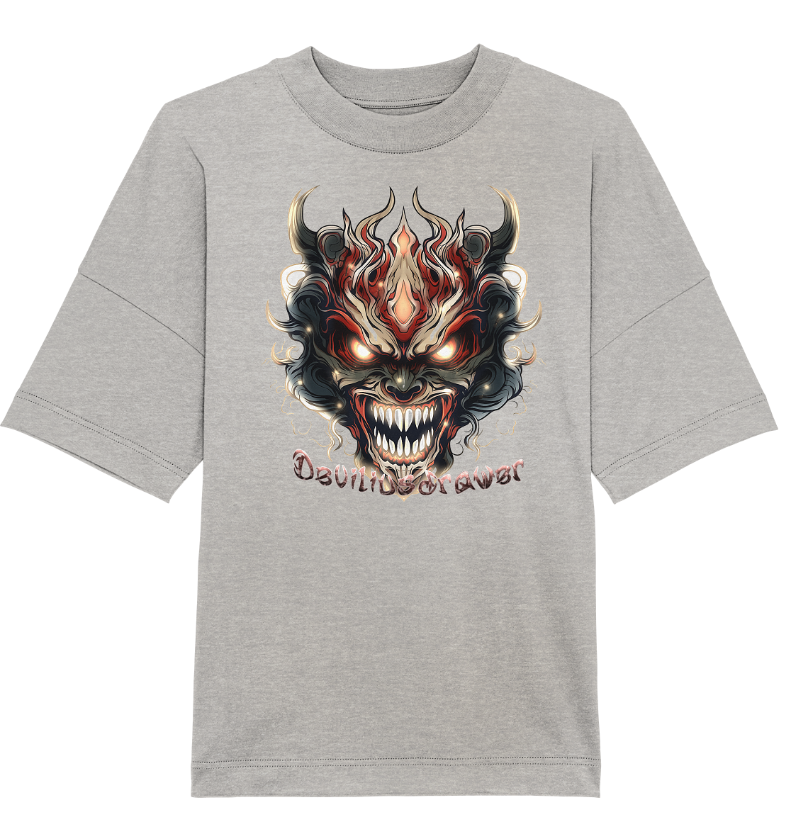 Deviliusdrawer Evil Vamp Mask - Organic Oversize Shirt