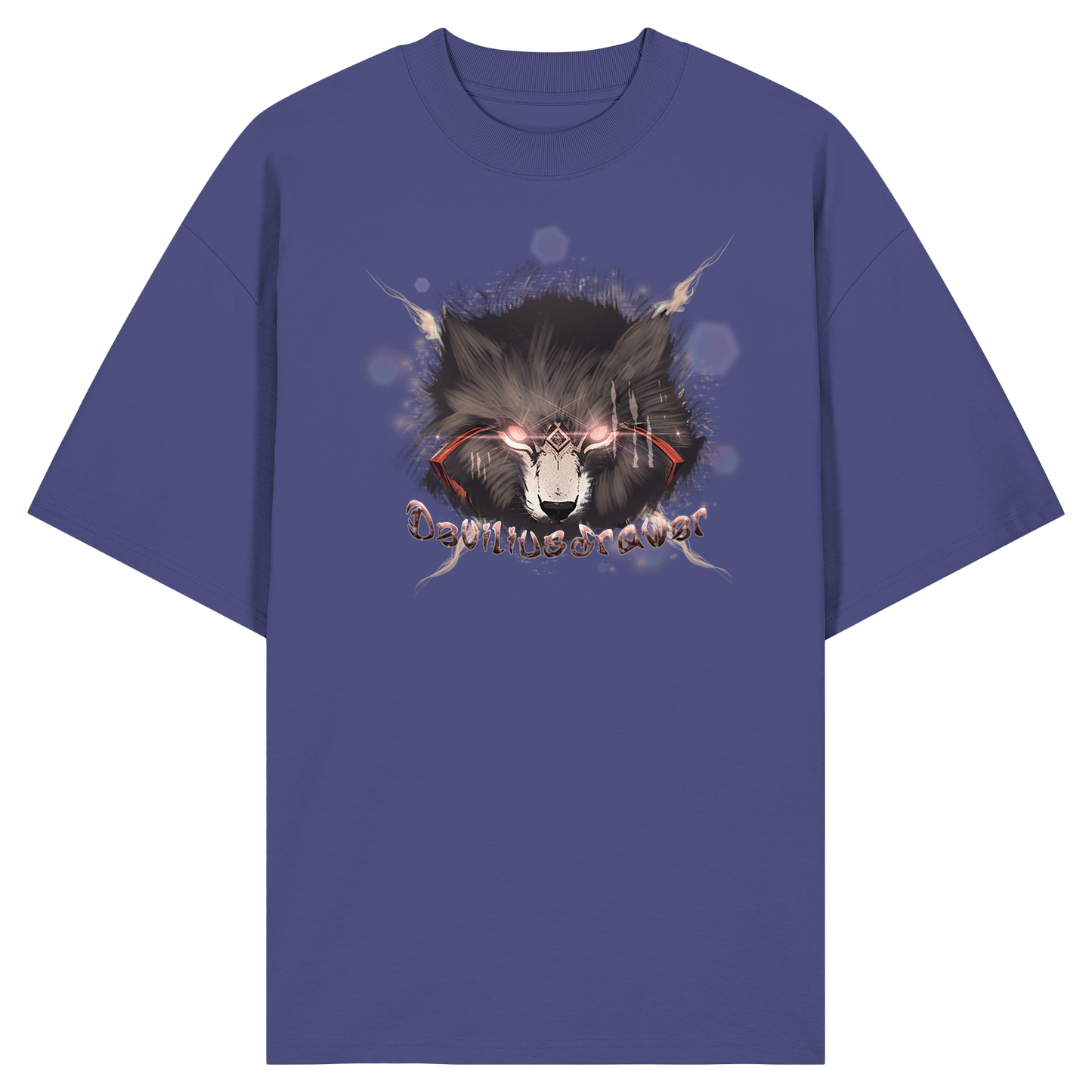 Deviliusdrawer Sparking Wolf - Organic Oversize Shirt